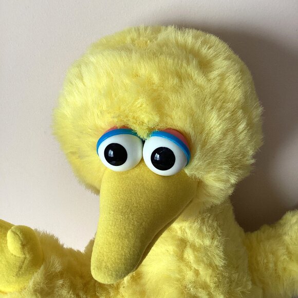 Vintage Sesame Street Big Yellow Large Talking Bird #5418Collectable Soft Toy - Picture 2 of 9